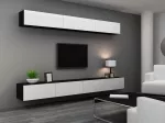 Cama Spintelė VIGO 90 uždara 90/35/32 juodas/baltas blizgus
