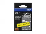 Spausdintuvo juosta Brother HSE-651E juoda 2,1 cm x 1,5 m