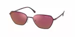 Michael Kors Adrianna IV Unisex Square Sunglasses MK1081-1125D0 56/18/140 mm Transparent Brown