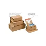 ColomPac CP 066.02 pa&scaron;to siuntimo dėžutė SM, ruda, vidinės 215 x 155 x 43 mm, savaiminio klijavimo
