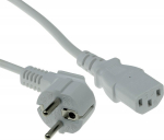 ACT Powercord mains connector CEE7/7 male (angled) - C13 white 2.5 m PWRCORD CEE7/7 ANG-C13 WH 2.5M (AK5237)