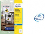 AVERY Zweckform Folien-Etiketten, wetterfest, 45,7 x 21,2 mm wei&szlig;, mit Rand, f&uuml;r Inkjet-Drucker - 1 St&uuml;ck (J4778-10)