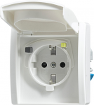 Busch-Jaeger 3120 EUGB-44. Buchsen-Typ: Typ F, Temperaturbereich in Betrieb: -25 - 40 &deg;C, Zertifizierung: CE. Produktfarbe: Wei&szlig;, Internationale Schutzart (IP-Code): IP44. Eingangsfrequenz: 45 - 60 Hz, Ausgangsspannung: 230 V, Ausgangsstrom: 16 A (31 ...