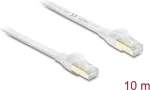 Plok&scaron;čias RJ45 tinklo kabelis Delock Cat.8.1 U/FTP 40 Gbps 10 m, baltas (81038)