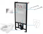DEANTE 6-in-1 Slėptuvinis tualeto komplektas