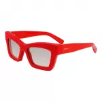 Ferragamo Moteri&scaron;ki Akiniai nuo Saulės SF2045SR52176 Stačiakampis Acetatinis Rėmas Rudi Gradientiniai Stiklai 52/17/140 mm