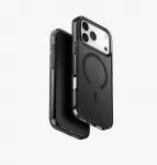 UNIQ Clario dėklas iPhone 17 Pro Max, MagClick įkrovimas, juodas