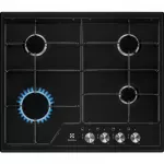 Įmontuojama elektrinė kaitlentė Electrolux EGS6424K juoda 60 cm 4 zonos