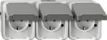 MERTEN MEG2391-8029 - CEE 7/3 - CEE 7/4 - Grau - IP44 - 250 V - 16 A