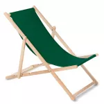 Klasikinis gulimas krėslas i&scaron; buko medienos GreenBlue GB183 tamsiai žalias
