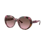 Michael Kors MK2214U39989T moteri&scaron;ki kvadratiniai acetatiniai akiniai nuo saulės, tamsaus vėžlio atspalvio rėmeliai, rudi gradientiniai lę&scaron;iai, 56 mm