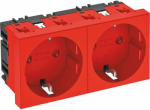 Vertr Steckdose 0 Grad 2-fach Schutzkontakt STD (6120028)