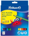 Pelikan Dreikant-Buntstifte Jumbo, 12er Kartonetui dreieckig, Minenst&auml;rke: 5,0 mm, farbig lackiert in - 1 St&uuml;ck (700160)
