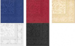 PAPSTAR Servietten ROYAL Collection Ornaments, schwarz aus Tissue, 1/4 Falz, 4-lagig, Ma&szlig;e: 400 x 400 mm, - 1 St&uuml;ck (19828)