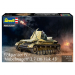 Plastic model tank Flakpanzer IV 3.7 cm Flak 43 1:72