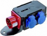 Bachmann CEE adapter - Stromverteilungseinheit - Wechselstrom 400 V - Ausgangsanschl&uuml;sse: 3 - Deutschland (349.028)