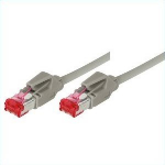 Patchkabel S/FTP, PiMF, Cat 6, grau, 3.0 m halogenfrei, mit Draka-Kabel und Hirosesteckern TM21 (bisherige Bezeichnung S/STP) (71803)