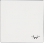 Jung Abdeckung Symbolwippe Licht LS 990, LS design, LS plus Alpinwei&szlig; LS 990 L WW (LS 990 L WW)