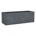 FLOWERPOT PLASTIC 240/80 STONY BLACK D80