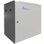 Extralink sieninis 12U 600x450 pilkas spintelės stovas su metalinėmis durelėmis