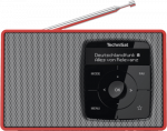TechniSat DIGITRADIO 2 Tischradio DAB+, UKW DAB+, UKW, Bluetooth&reg; Weckfunktion Rot-Silber (0003/3910)
