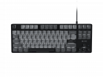 NATEC Fury Klawiatura dla graczy Kanabo K2 US bia&sup3;e pod wietlenie mechaniczna czarno-szara