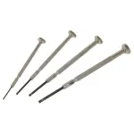 C.K Tools T4852P Precizinis atsuktuvų rinkinys, 4 dalių, plok&scaron;ti 2,0/2,5/3,0/3,5 mm, chromo vanadžio plienas, dviejų komponentų rankena