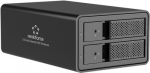 Renkforce RF-6647596 8.9 cm (3.5 Zoll) Festplattengeh&auml;use 2 Bay 3.5 Zoll USB-A (USB 3.0) (RF-6647596)