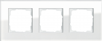 GIRA - Esprit - Rahmen 3-fach *Glas wei&szlig;* (021312)