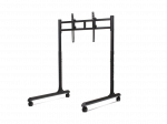 Next Level Racing Floor stand | Round Tube Freestanding Single Monitor Stand | Up to 65 " | Height adjustment, Tilt | Maximum weight (capacity) 50 kg | Black