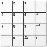 Siedle COM 611-02 W klaviatūra balta