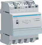 Hager TGA200. Anzahl der Pole: 4P. AC Eingangsspannung: 230 V, AC Eingangsfrequenz: 50/60 Hz (TGA200)