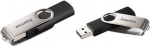 Hama FlashPen Rotate - USB-Flash-Laufwerk - 8GB - USB2.0 - Schwarz, Silber (90891)