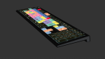 Logickeyboard LKB-PPROCC-A2PC-FR Tastatur USB QWERTY Franz&ouml;sisch Schwarz (LKB-PPROCC-A2PC-FR)