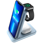 Canyon Wireless Charger Dock 3in1 Foldable15WQILED blue retail