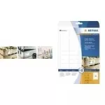 HERMA Special - Extra starke, selbstklebende, matte Papieretiketten - wei&szlig; - 25,4 x 16,9 mm - 2800 Etikett(en) (25 Bogen x 112) - (10916)