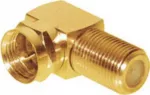 F jungties adapteris ShiverPeaks 85210-G, auksuota koaksialinė jungtis