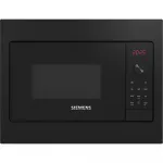 Siemens iQ300 BF523LMB3 Įmontuojama mikrobangų krosnelė Juoda, Nerūdijantis plienas 20 L 800 W
