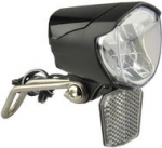 FISCHER Fahrrad-Dynamo-LED-Scheinwerfer 70 Lux Lebensdauer: 50.000 Stunden, mit Standlicht (max. 4 Min.), - 1 St&uuml;ck (85355)