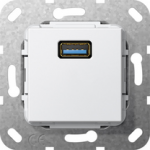 GIRA 568203. Buchsen-Typ: USB. Produktfarbe: Wei&szlig; (568203)