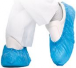 HYGOSTAR CPE-&Uuml;berschuh HYGOMAT, blau, St&auml;rke: 0,06 mm Einheitsgr&ouml;&szlig;e, zum &Uuml;berziehen beim Betreten von Reinr&auml;umen, - 1 St&uuml;ck (2850H)