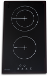 Simfer | Hob | H3.020.DEBSP | Vitroceramic | Number of burners/cooking zones 2 | Touch | Black
