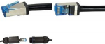 LogiLink Outdoor Patchkabel, Kat. 6A, S/FTP, 30 m, schwarz geschirmt, AWG26, Vollkupfer, 500 MHz, anti-UV & &Ouml;l - 1 St&uuml;ck (CQ7123S)