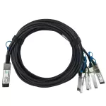 BlueOptics QSFP-4SFP25G-CU5M-BL &scaron;viesolaidinis kabelis 5 m QSFP28 4xSFP28 Ki&scaron;tukas Ki&scaron;tukas