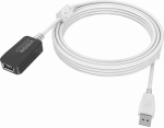 Vision Techconnect - USB-Verl&auml;ngerungskabel - USB (W) bis USB (M) - USB 2.0 - 5 m - aktiv - wei&szlig;