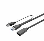 Vivolink PROUSB3AAF3C USB Kabel 3 m USB 3.2 Gen 1 (3.1 Gen 1) USB A Schwarz (PROUSB3AAF3C)