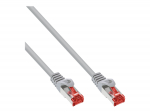 InLine - Patch-Kabel - RJ-45 (M) zu RJ-45 (M) - 3,0m - SFTP, PiMF - CAT 6 - ohne Haken, verseilt - Grau (Packung mit 30) (B-76403)