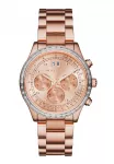 Michael Kors MK6204 Moteri&scaron;kas Rožinio Aukso Spalvos Nerūdijančio Plieno Chronografinis Laikrodis 40mm
