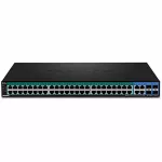 TRENDnet TPE-5240WS 48 prievadų Gigabit PoE+ i&scaron;manusis valdomas komutatorius su 4 SFP uplink, 740W PoE biudžetu, 104Gbps talpa, 1U montavimas į stelažą