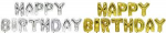 Papstar 86801 - Gold - Polyethylenterephthalat - Geburtstag - 350 mm - 100 mm - 170 mm (86801)